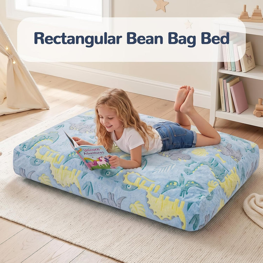 Bean Bag Chairs for Kids, in-1 Dinosaur Kids Bean Bag Bed