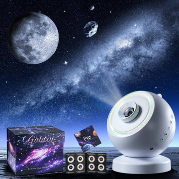 Star Galaxy Projector Night Light,29 Soothing Sounds Machine,16 HD Disc Planetarium Ocean Room Ceiling Projector Led