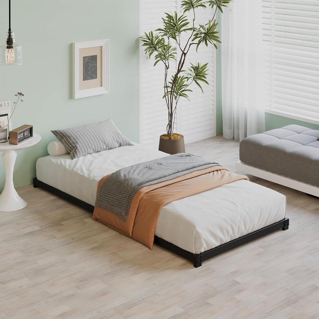 3 Inch Low Profile Bed Frame Heavy Duty Floor Platform