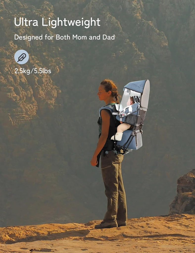 Toddler Hiking Backpack Carrier-Adjustable Padded Shoulder Straps