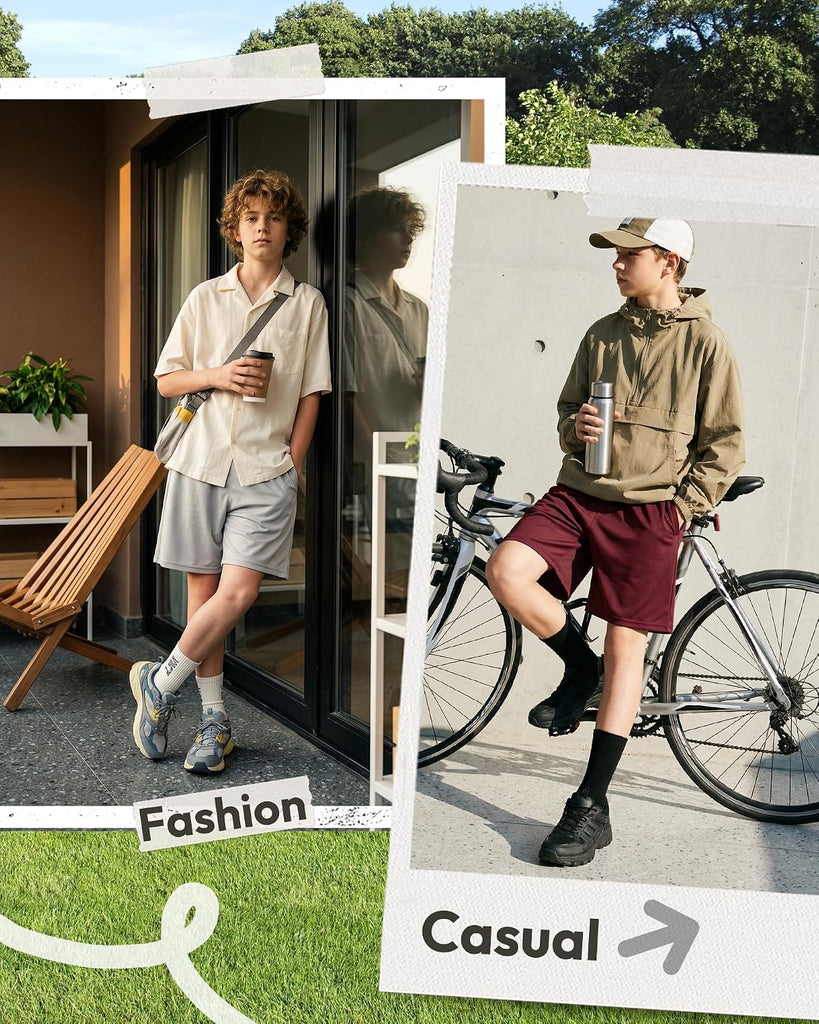 Boys Athletic Basketball Shorts Soccer Shorts