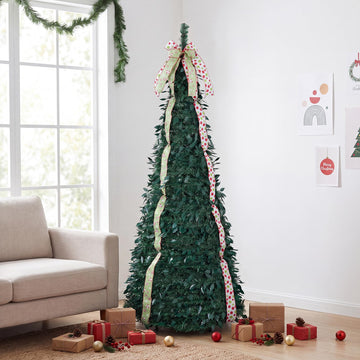 6ft Pop Up, Pre-Decorated Xmas Tree