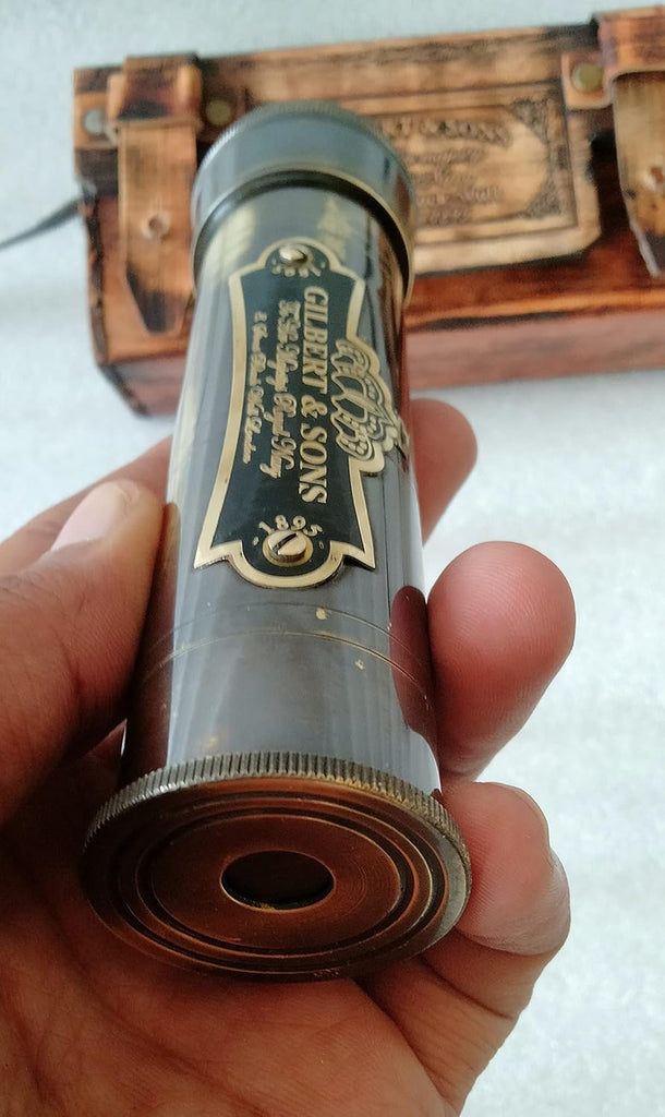 Handmade Brass Kaleidoscope Gift for Everyone with Box - Vintage Look - Antique Finish - Kaleidoscope for Friends