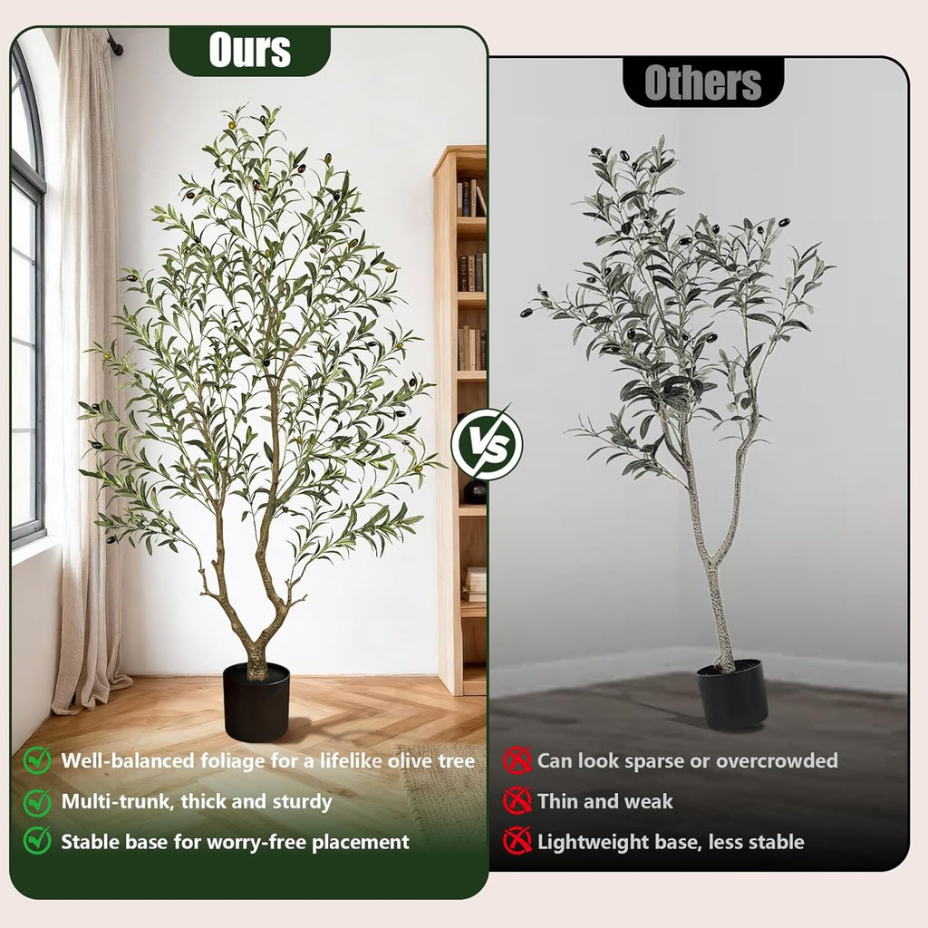 Olive Trees Artificial Indoor: 96% Lifelike - Can't Tell from 6ft
