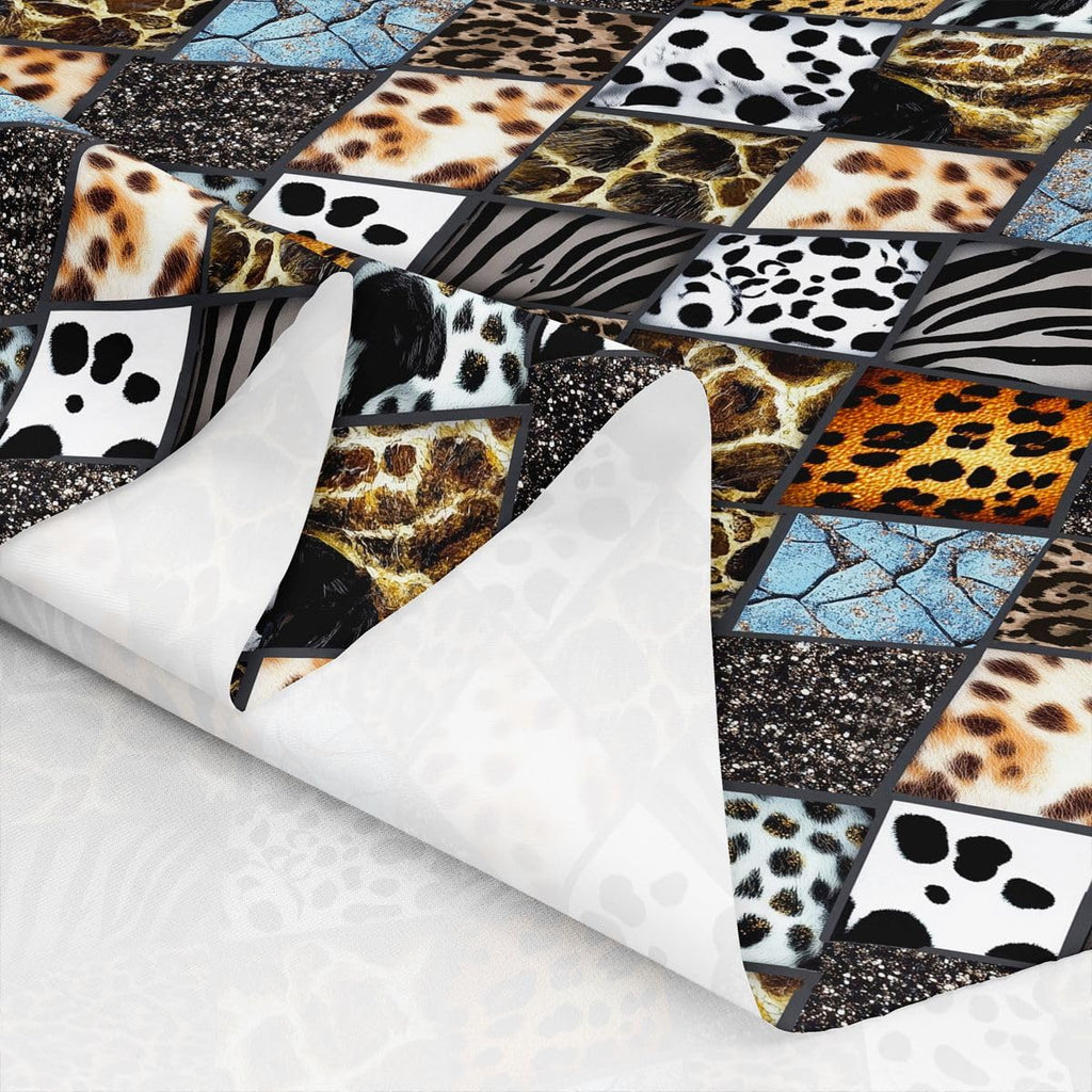 Leopard Print Waterproof Fabric by The Yard Zebra Tiger Stripes African Animals Sk DIY Fabric by The Yard Grid Plaid