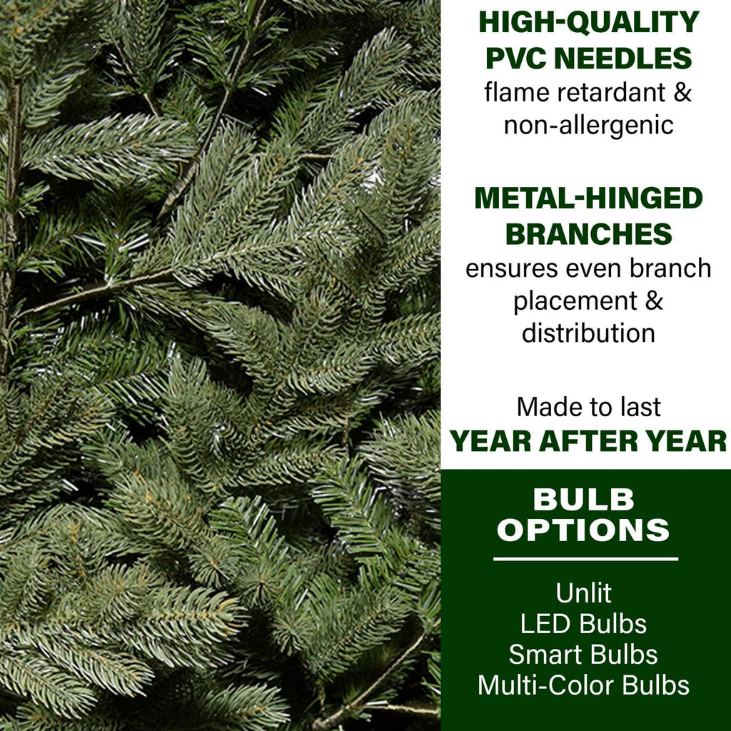 Woodside Pine Christmas Tree, Tall | Perfect Artificial Holiday Tree , Family Room, or Den | No Lights