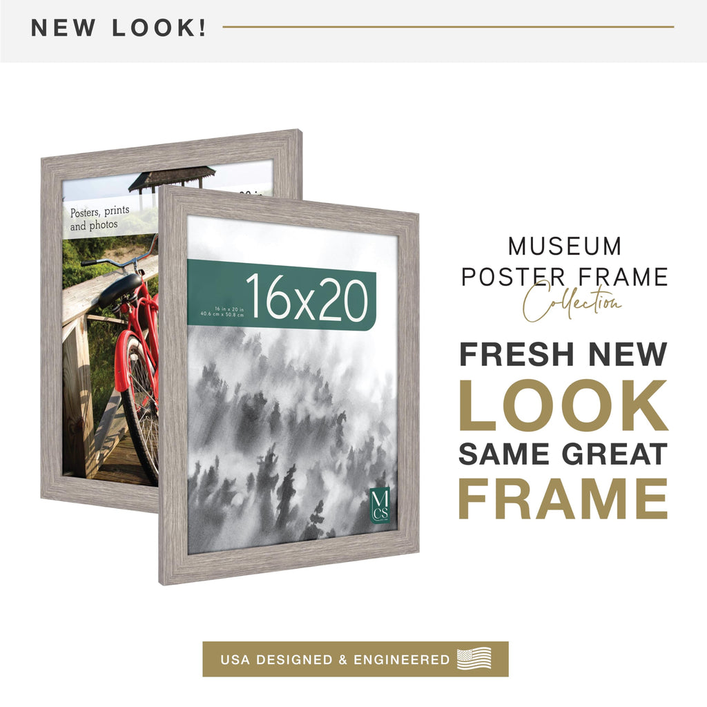 Museum Poster Frame, Barnwood, 16 x 20 in, Single