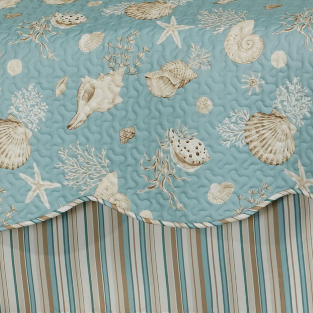 Seabreeze Coastal Beach Bedding, Quilt, 6 Pc Set