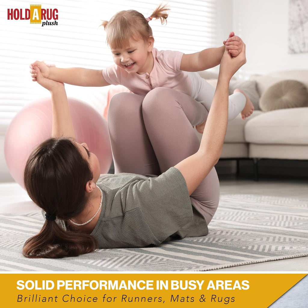 Plush 5' x 7' Nonskid, Nonslip Rug Pad, Reversible Gripper, 1⁄4 Thick, Safe for All Floors and Carpet - Set of 35