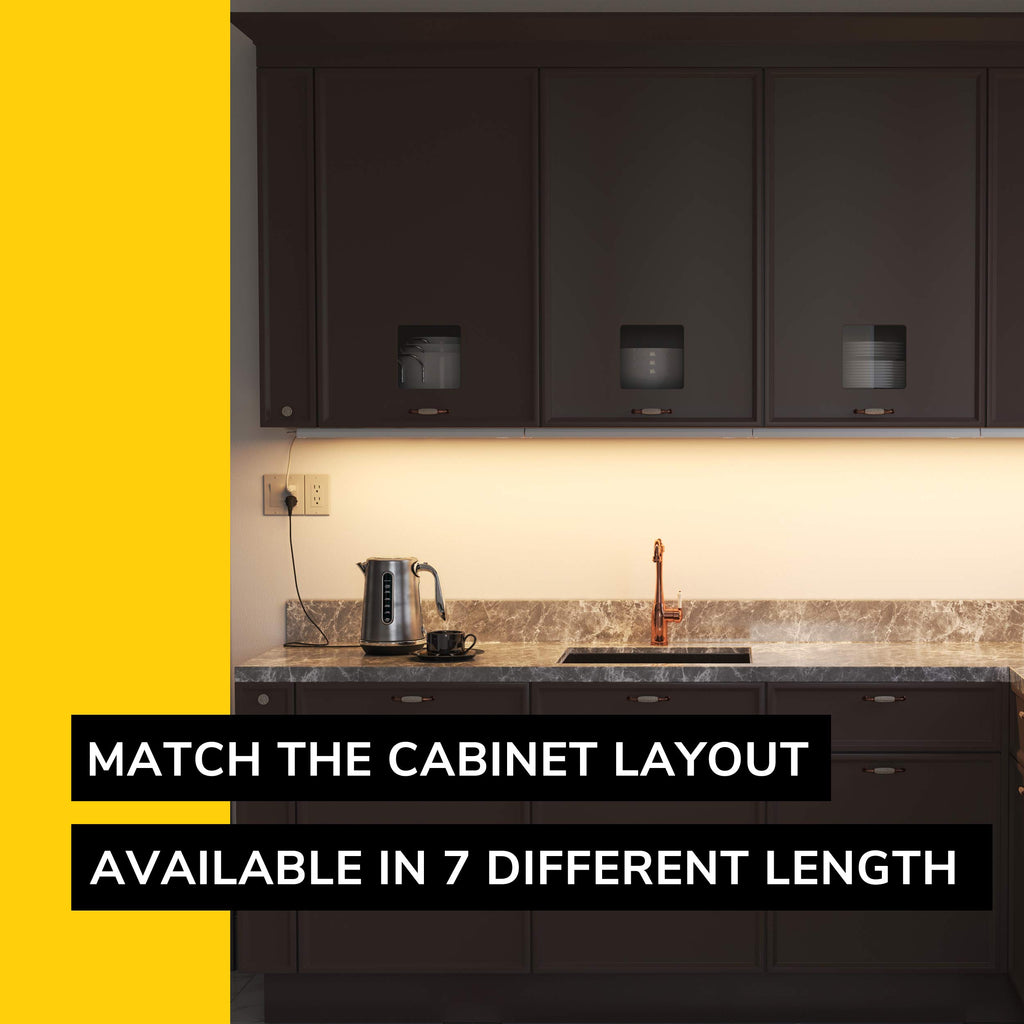 Linkable 3CCT LED Under Cabinet Light, Hardwired/Plug