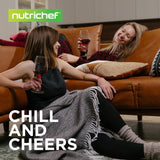 24 Bottle Wine Fridge | Dual Zone Wine Chiller | Adjustable Temperature 41°F to 