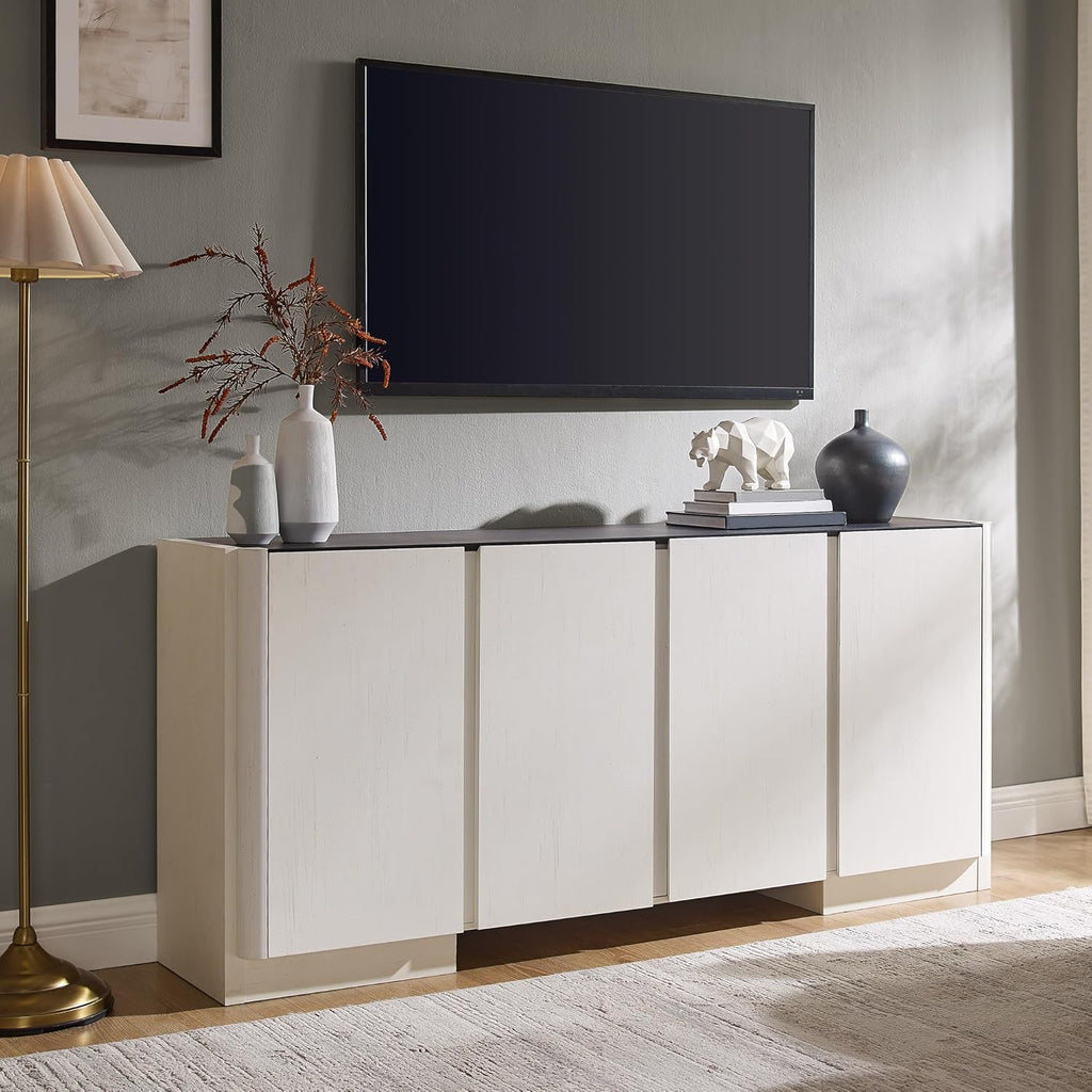 66" Large Sideboard Buffet Cabinet with Storage, 30" Tall Modern Kitchen Storage Cabinet, Adjustbale Shelf, Coffee Bar