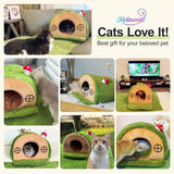 Cat Bed for Indoor Cats - Cute Cat Bed Cave