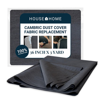 Black Upholstery Fabric Dust Cover 36 Inch