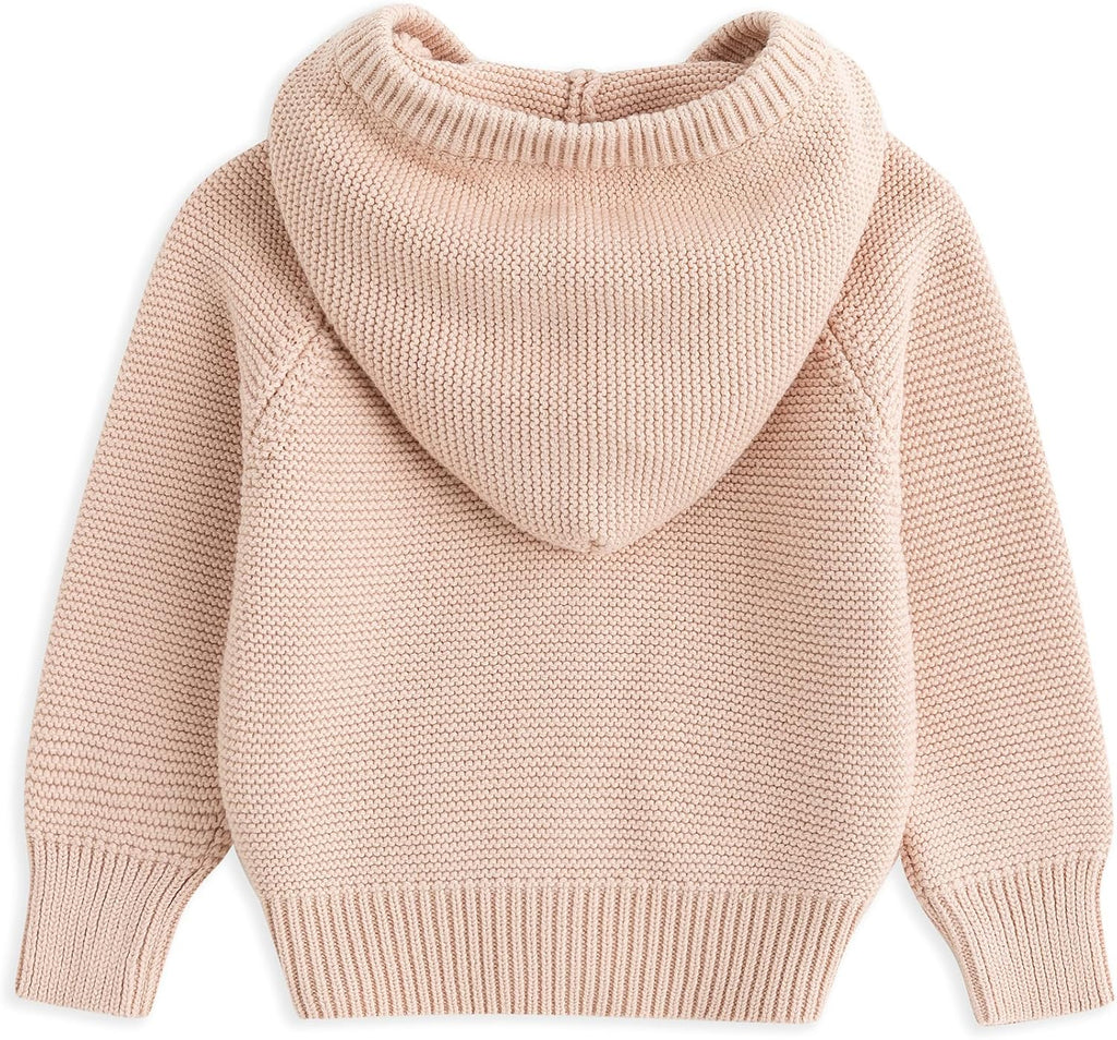 Toddler Girls Knit Hoodie Cardigan Sweater
