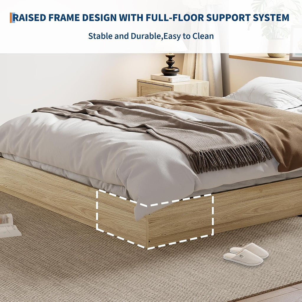 Japanese Style Solid Wood Platform Bed Frame