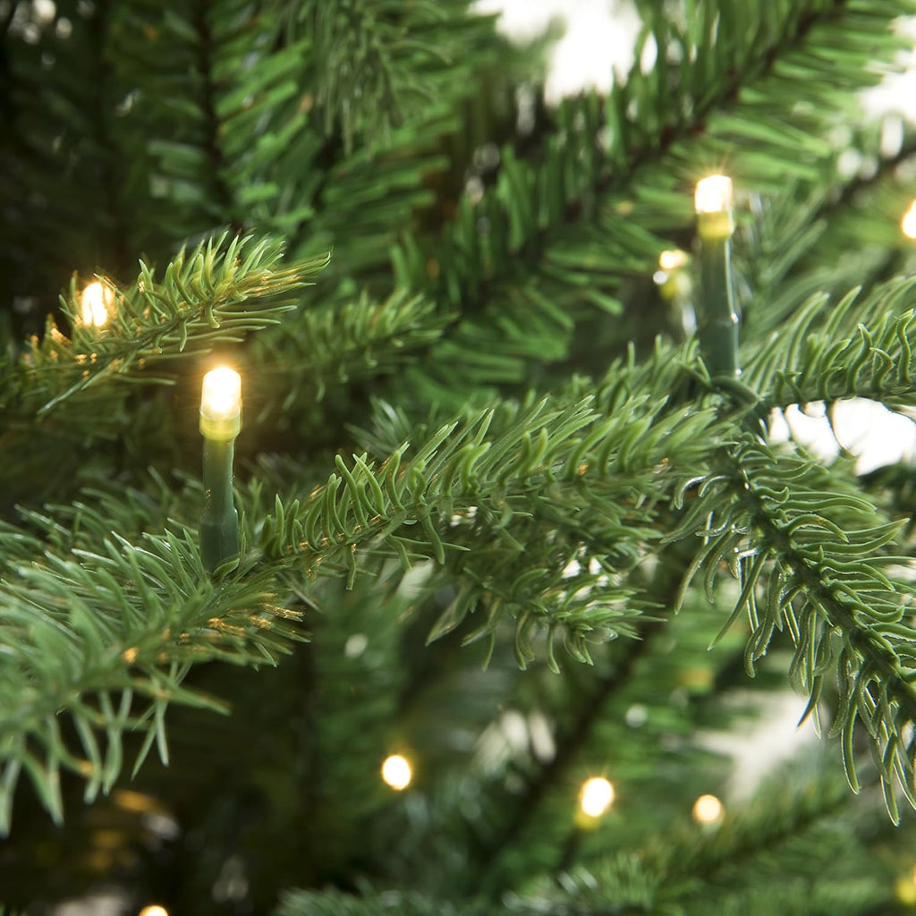 Rocky Mountain Balsam Fir Christmas Tree Pre-lit with LED Lights Upgraded Remote Control 274cm, Realistic