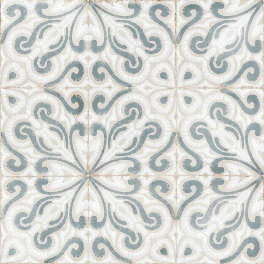 8x8 Encaustic Look Matte Porcelain Tile for Wall & Floor, Decorative Bathroom, Kitchen Backsplash, Shower, Fireplace