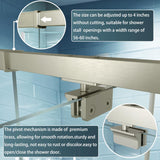 56-60" W x 71" H Piovt Swing Glass Shower Door