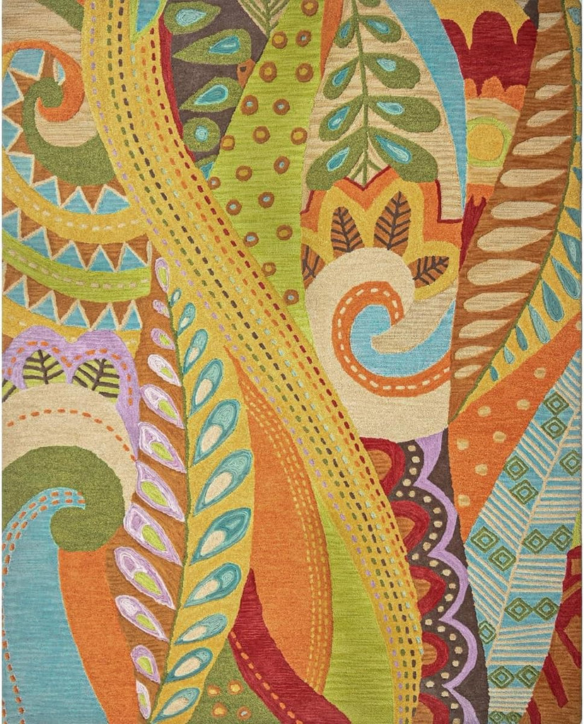 Area Rug Wool 8' x 10' Multicolor