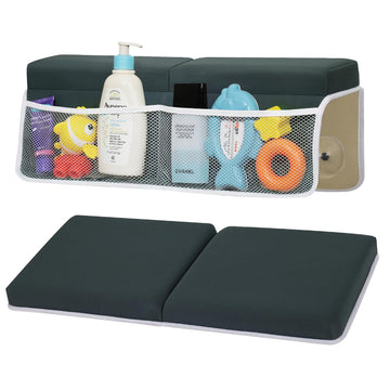 Comfortable Baby Bath Kneeler and Elbow Rest Pad Set, Thick Memory Foam Bath Kneeling Pad with Elbow Support, Baby