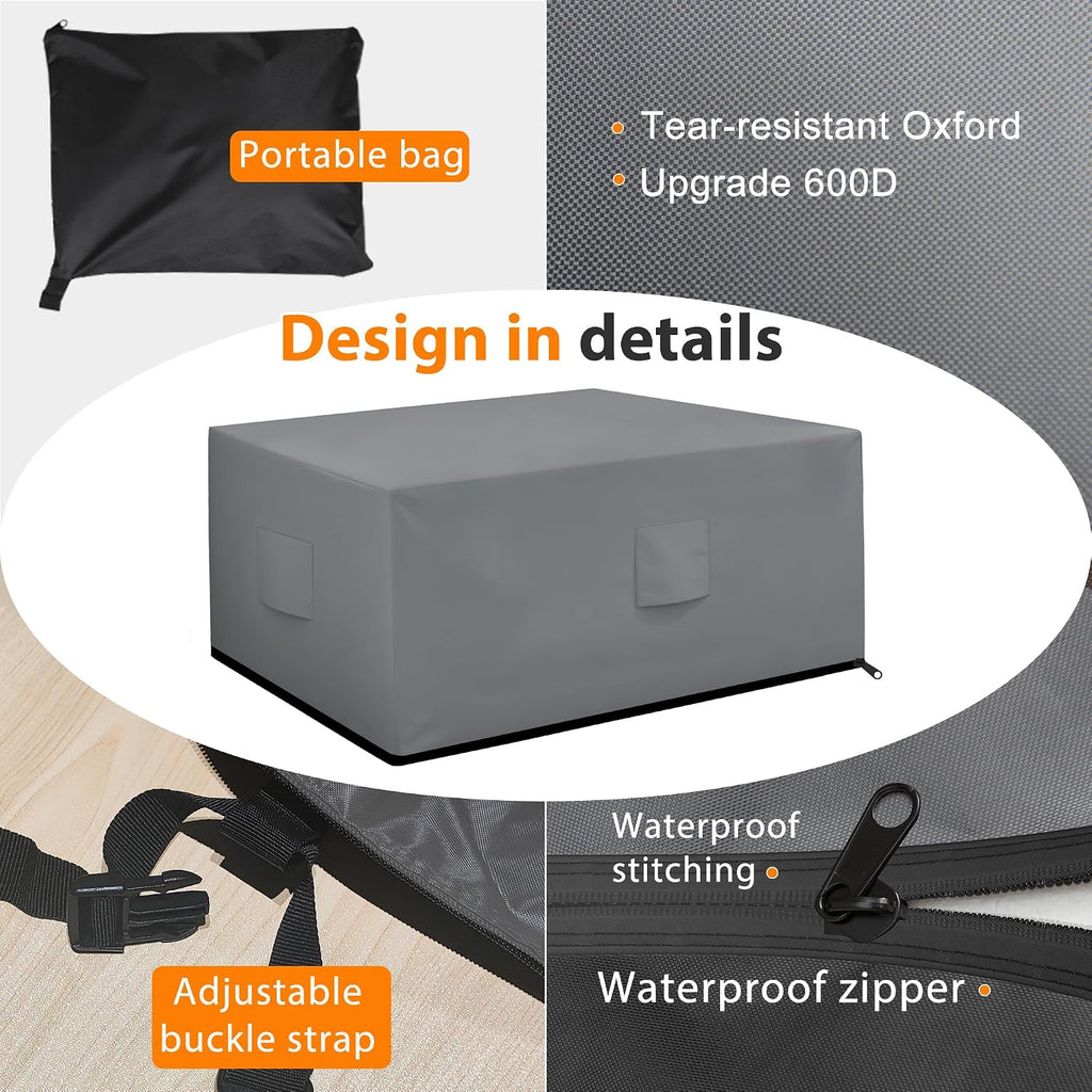 Patio Furniture Covers Waterproof Outdoor Couch Cover with Zipper | Fully Enclosed, Zipper Bottom, 79"L x 37"W x