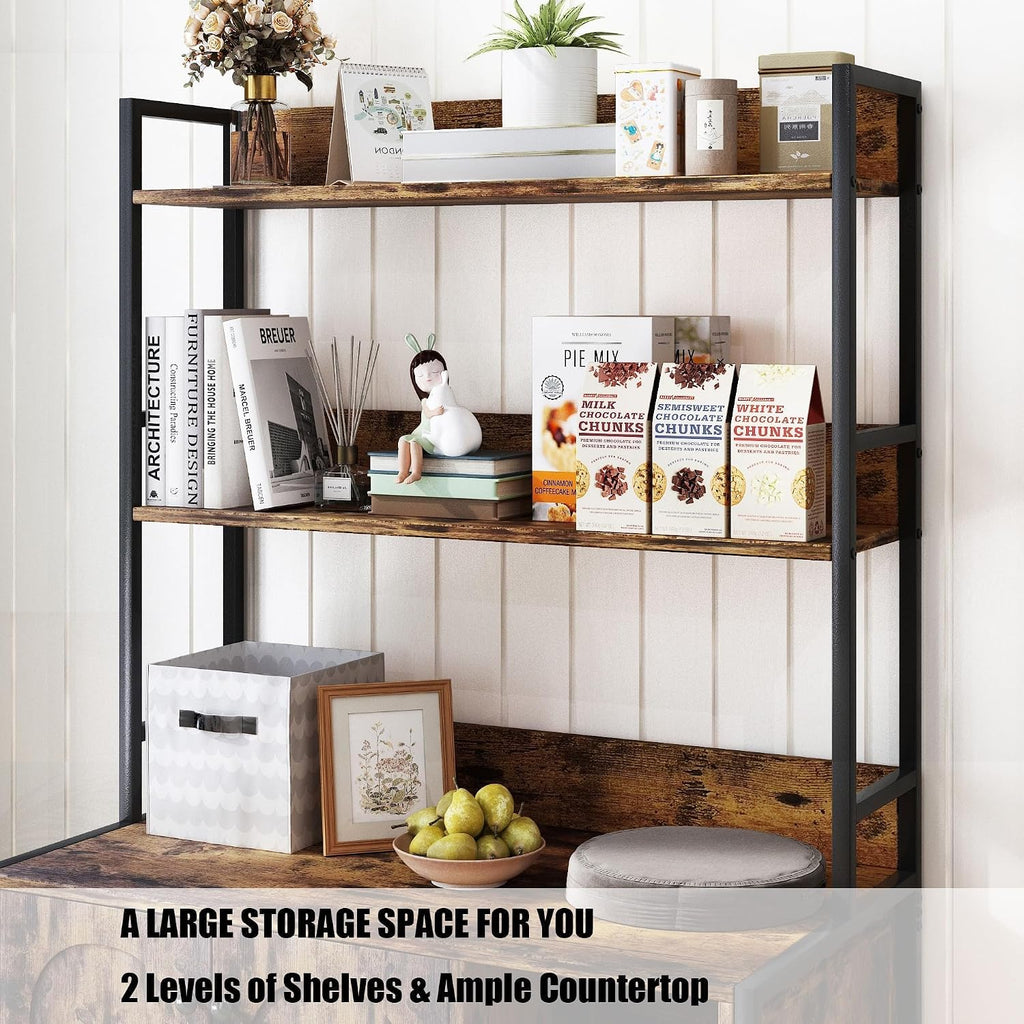 Large Litter Box Enclosure with Storage Shelves