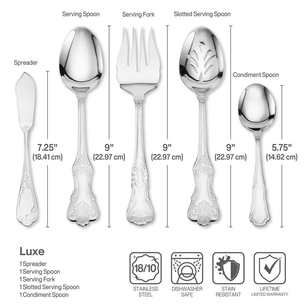Hotel 77-Piece 18/10 Stainless Steel Flatware Set