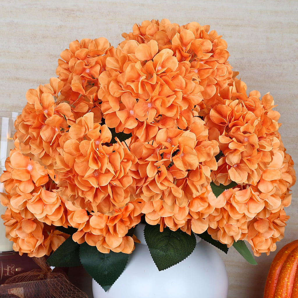 Fall Orange Artificial Bulk - 6 PCS Large 54 Heads