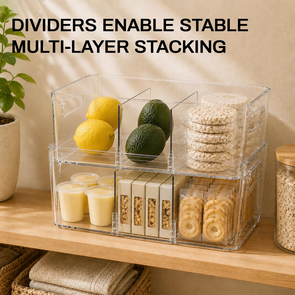 Pantry Organizers and Storage, Clear Fridge Organizer Bins