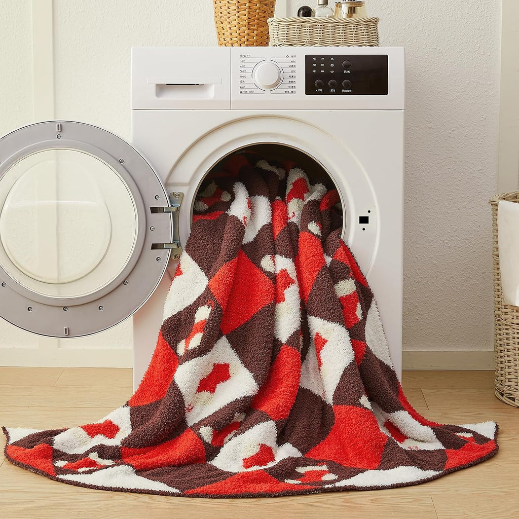 Christmas Knit Throw Blanket - Super Soft Cozy Fuzzy Blankets for Couch, Sofa & Bed, Holiday Throw Blanket,50"x60"