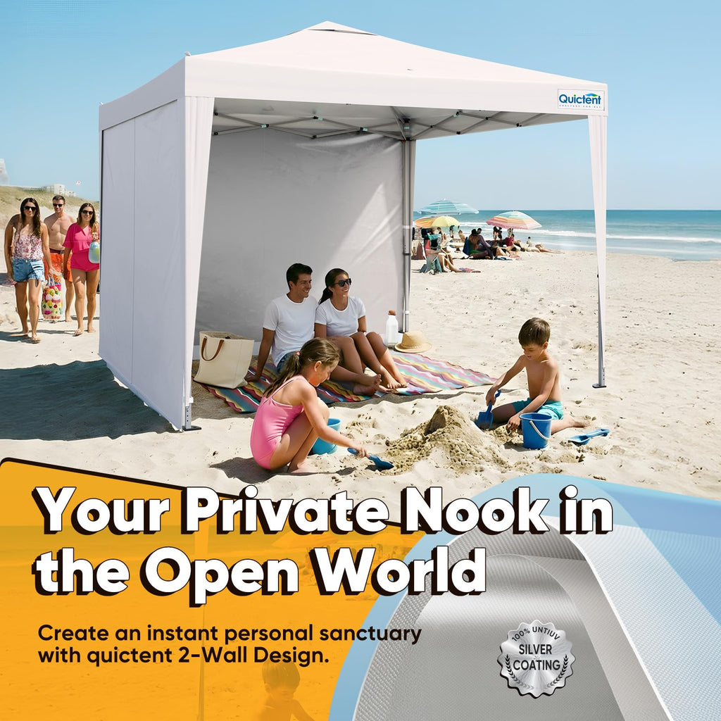 10x10 Pop Up Canopy Tent with 2 Sidewalls
