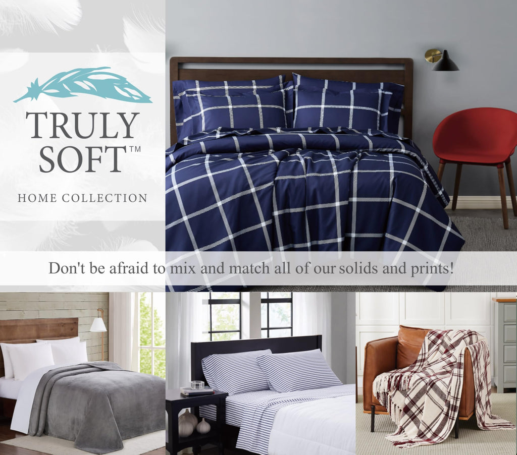 Cuddle Warmth Tartan Plaid Comforter Set