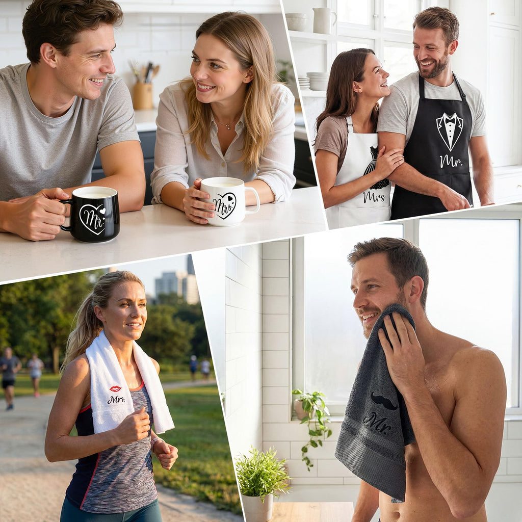 Wedding Gifts for Couples, Bridal Shower Gift for Bride To Be, Engagement Gifts for Newlyweds, His and Hers Mr and