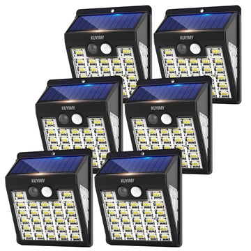 Solar Lights Outdoor, 72 LED Motion Sensor Wall Light, IP65 Waterproof and 3 Lighting Modes, Solar Powered Security