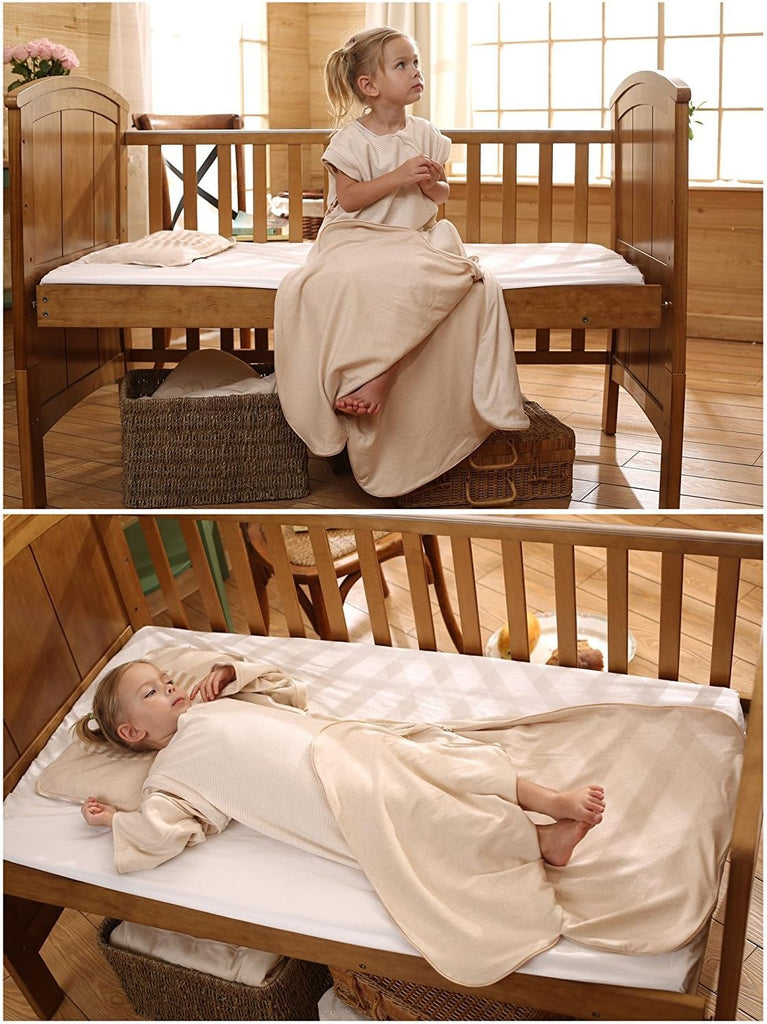 Organic Sleeping Bag Autumn Detachable Sleeve Wearable Blanket