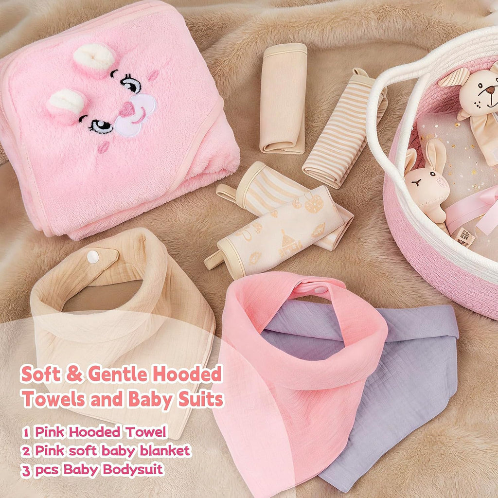 30 Piece Baby Gift Basket - Luxury Curated Baby Gift Basket for Newborn