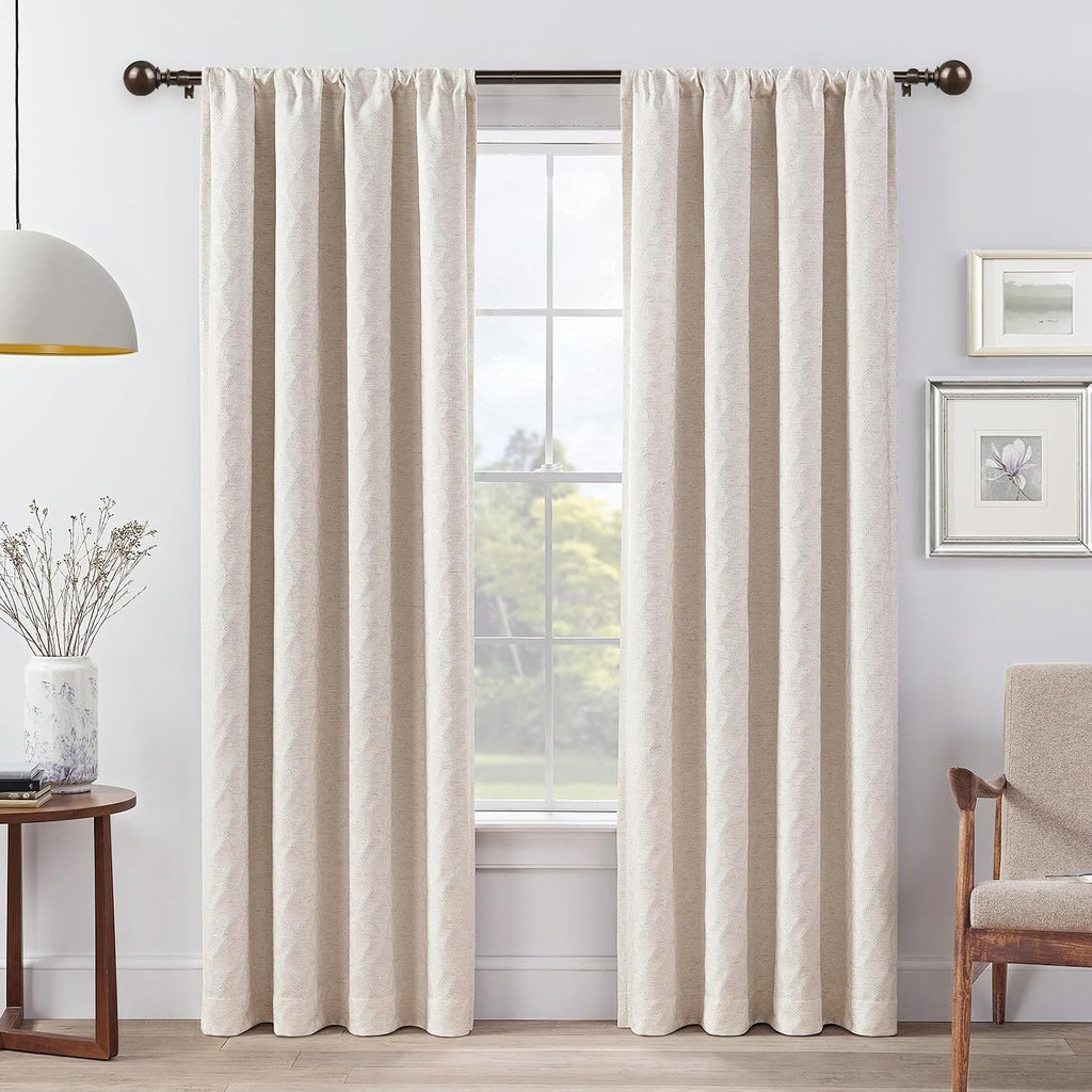 Curtain Rods 32 to 58 Inches (2.6-4.8ft), Antique Bronze Single Curtain Rod for Windows, 7/8 Inch Decorative Drapery