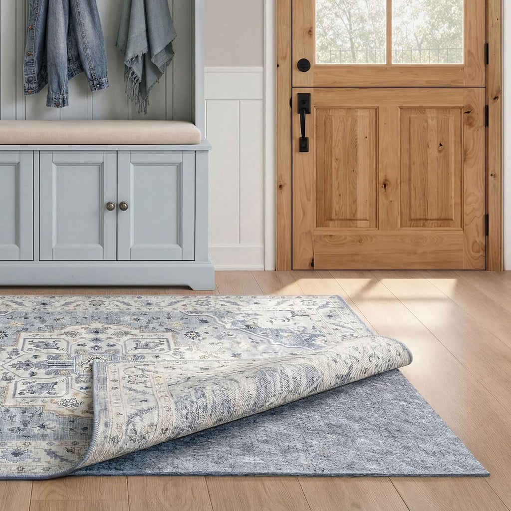 Vinyl Lock - 5'x7' - Felt and EVA - Non-Slip Rug Pad for Vinyl, Luxury Vinyl Plank (LVP) Flooring
