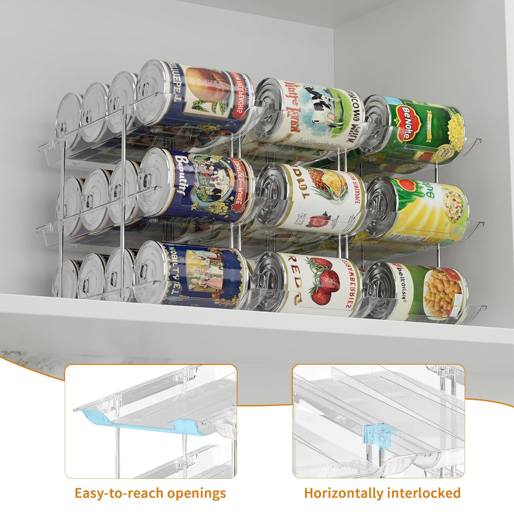 Can Organizer for Pantry Canned Food Storage Goods Holders 3 Tier