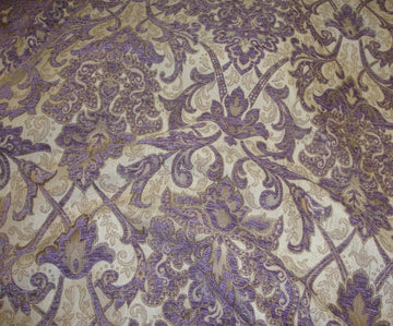 Chenille Passion Damask Upholstery Drapery Fabric, 55" Wide