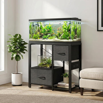 20-29 Gallon Fish Tank Stand, Aquarium Stand with Power Outlet
