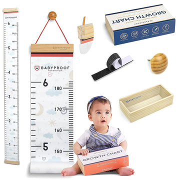 Growth Chart for Kids by Baby Proof - Measuring Height Chart and Kids Decor! Meaningful Memories Through Kid Size