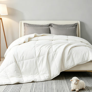 100% Australian Wool Comforter Oversized King Size-All Season Duvet Insert