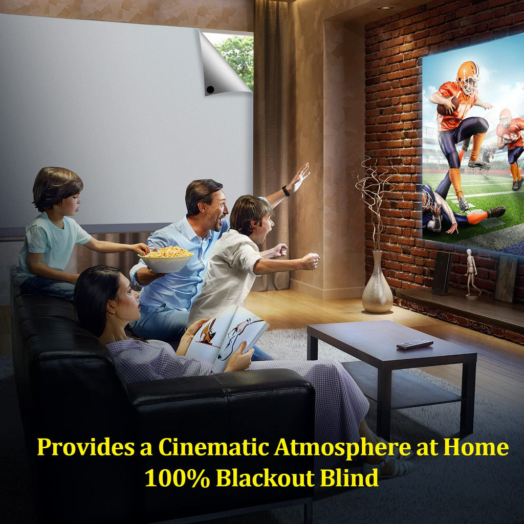 100% Blackout Curtains 2 Pack, 57"x 118" Black Out Window Cover