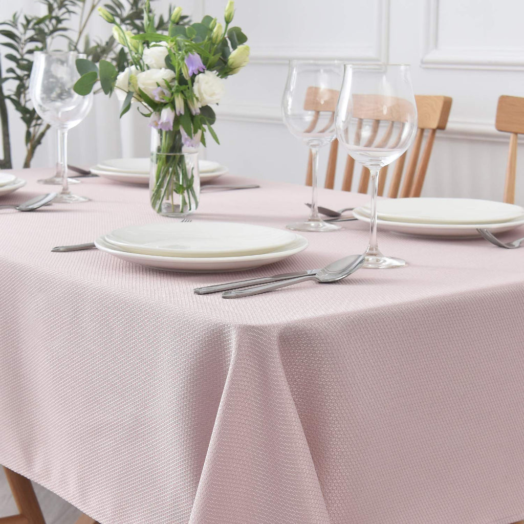 Jacquard Tablecloth Stain Resistant Waterproof Wrinkle Resistant Spillproof Washable Soft Textured Table Cloth