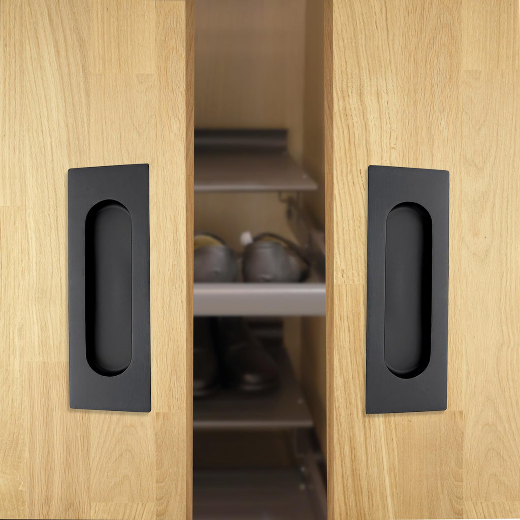 4.72 Inch Recessed Finger Flush Pulls for Cabinet, Drawer Handle