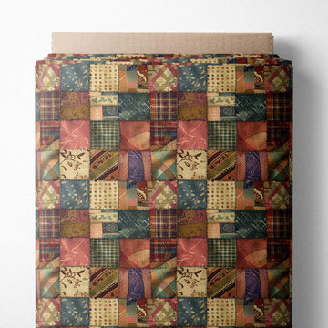 100% Cotton Fabric by the Yard - Turkish Quality Quilting & Sewing Fabric, 1 Yard x 1.69 Yards Wide, Patchwork Cotton