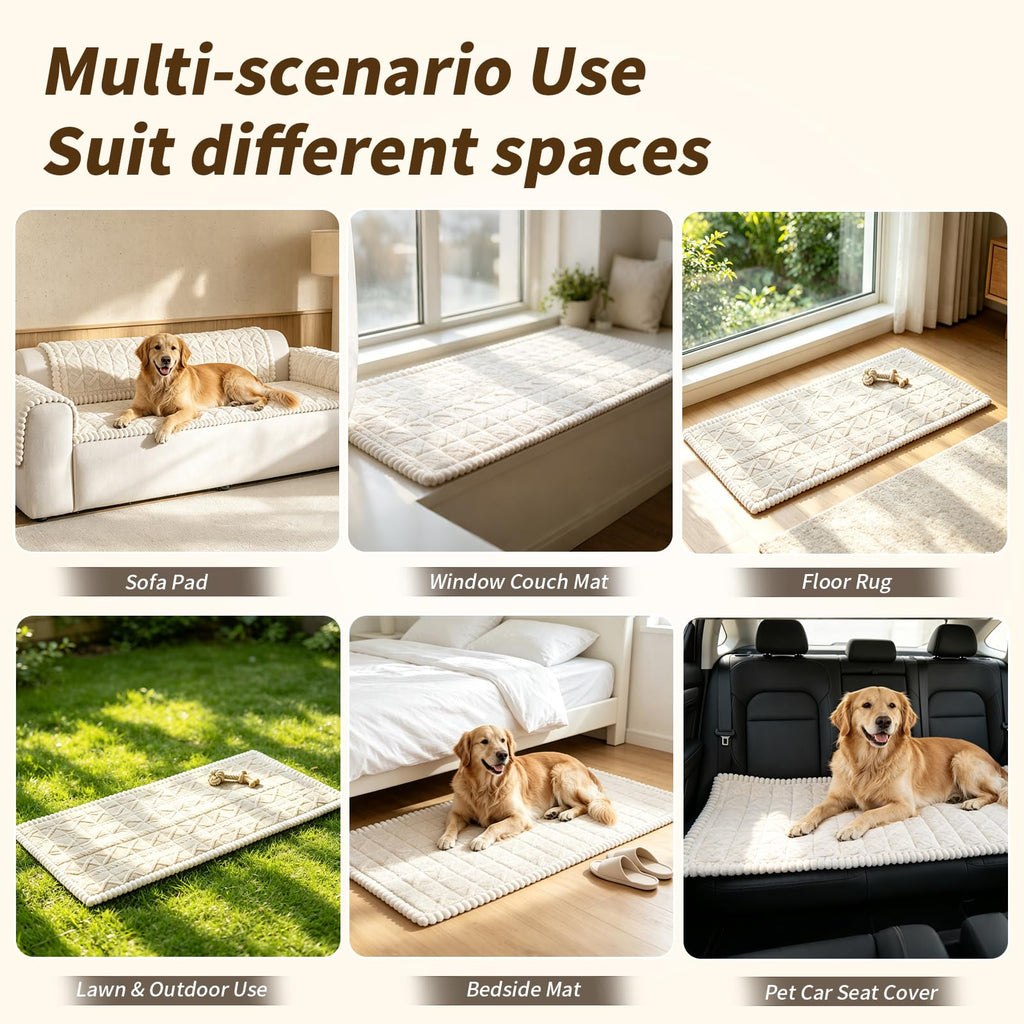 27.6"x27.6" Couch Cover for Dogs, Washable Sofa Protector for Pets