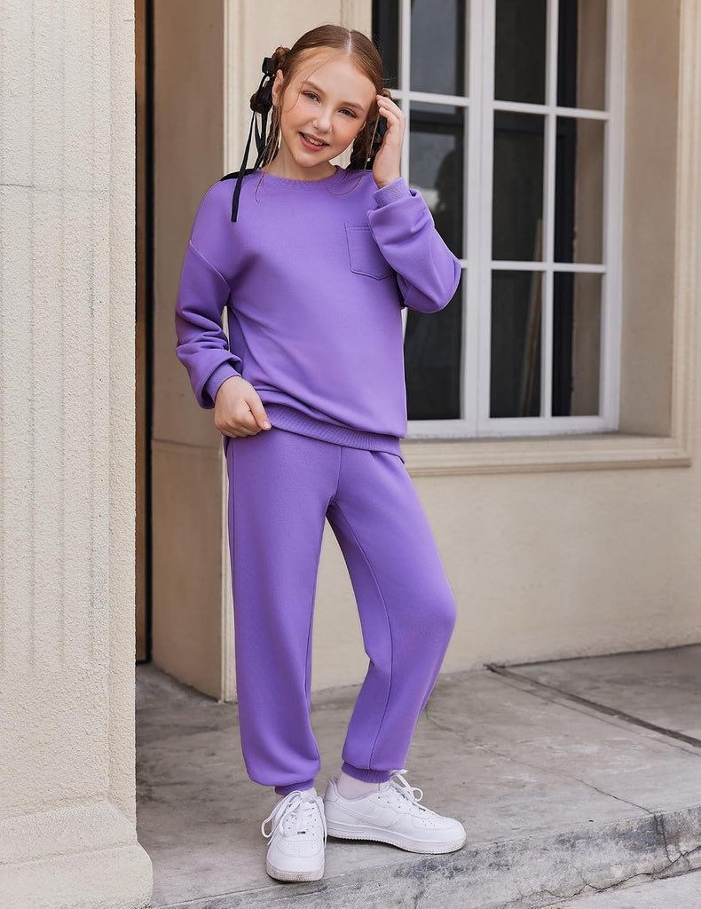 Girls Clothes 2 Piece Fashion Fall Outfits Oversize Sweatsuit Sets